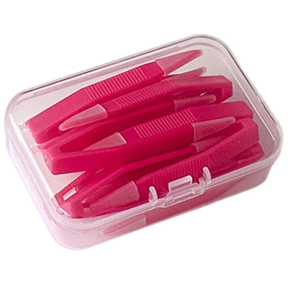 Pack Of 10 Contact Lenses Applicator Tweezers With Ergonomic Design Easy Storage