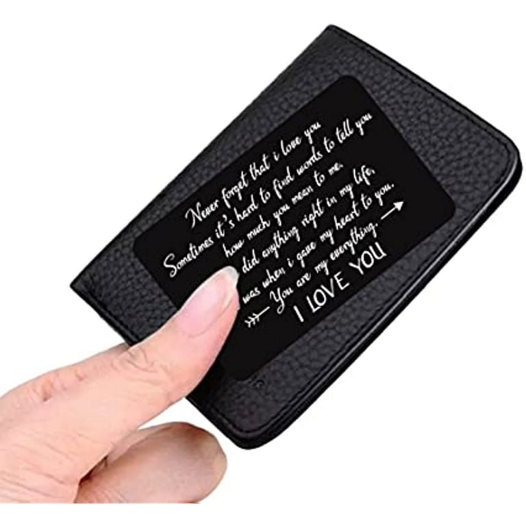 Engraved Wallet Card Insert For Friends Funny Friendship Gift