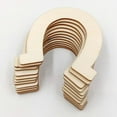 thumbnail image 5 of FRCOLOR wood chips 24PCS DIY Large Horseshoe Wood Chips Wooden Horseshoe Slices Unfinished Horseshoe Shaped Wood Chips Ready to for Home DIY Projects Craft Decor ( Size 83* 91MM ),3.58"X3.27"X0.12", 5 of 10
