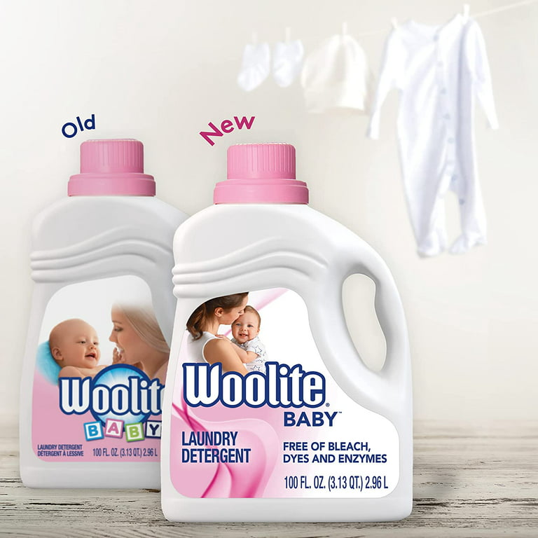 Woolite Baby Laundry Detergent, 66 loads, Hypoallergenic Liquid, HE &  Standard, Hand Wash, Packaging May Vary, 100 Oz