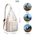 thumbnail image 3 of Crossbody Sling Bag for Men with Adjustable Shoulder Strap Shoulder Backpack Hiking Sling Backpack Travel Hiking Daypacks Gothic Black Stars and Moon, 3 of 4