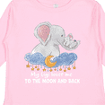 thumbnail image 4 of Inktastic My Gigi Loves Me to the Moon and Back Elephant Family Boys or Girls Long Sleeve Toddler T-Shirt, 4 of 5