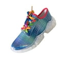 thumbnail image 2 of WIZUTIZ Espadrilles Peintes d'Été, Chaussures de Course Légères pour Femmes jusqu'à 50 % de Réduction Bleu, 2 of 3