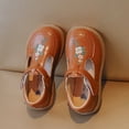 thumbnail image 5 of Mepaouo Toddler Little Girl Mary Jane Dress Shoes Ballet Flats Party School Princess Flower Shoes Brown, 5 of 7