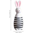 thumbnail image 5 of 2026 Easter Bunny Wooden Figurine, Wooden Rabbit Figurine Bunny Decor, Cute Animal Sculpture Rabbit Standing Statue for Living Room Room Tabletop Bookshelf, Unique Easter Decor for Home (B), 5 of 9