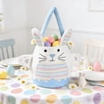 thumbnail image 5 of PEIBang Easter Basket,Easter Bunny Tote Bag Bucket,Spring Egg Hunt Container with Handles and Rabbit Ears for Party Favors, 5 of 6