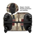 thumbnail image 3 of Haiem Rustic Plaid Forest Lodge Luggage Cover Printed Suitcase Covers for Luggage Elastic Washable Suitcase Protector Fits 18-32 Inch Luggage-X-Large, 3 of 8
