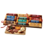 The Wisconsin Cheeseman 12 Star Lineup - Featuring Assorted Garlic and Summer Sausages, Variety Cheddar, Jack, and Brick Cheese Bars, Food or Snack Treat, Perfect Holiday or Birthday Gift