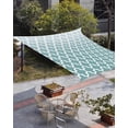 thumbnail image 3 of Sun Shade Sail 6.5x10Ft Teal Grey Gradient Retro Morocco Pattern Uv Block Sunshade Canopy Outdoor Shade Cover Rectangle Shade Cloth For Patio Garden Yard Deck Pergola, 3 of 6