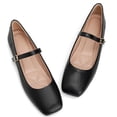 thumbnail image 7 of CHICVOMEY Flats for Women Mary Jane Flats Square Toe Comfort Ballet Flats with Memory Foam Insole Dressy Flats Shoes Wide Feet Friendly, 7 of 7