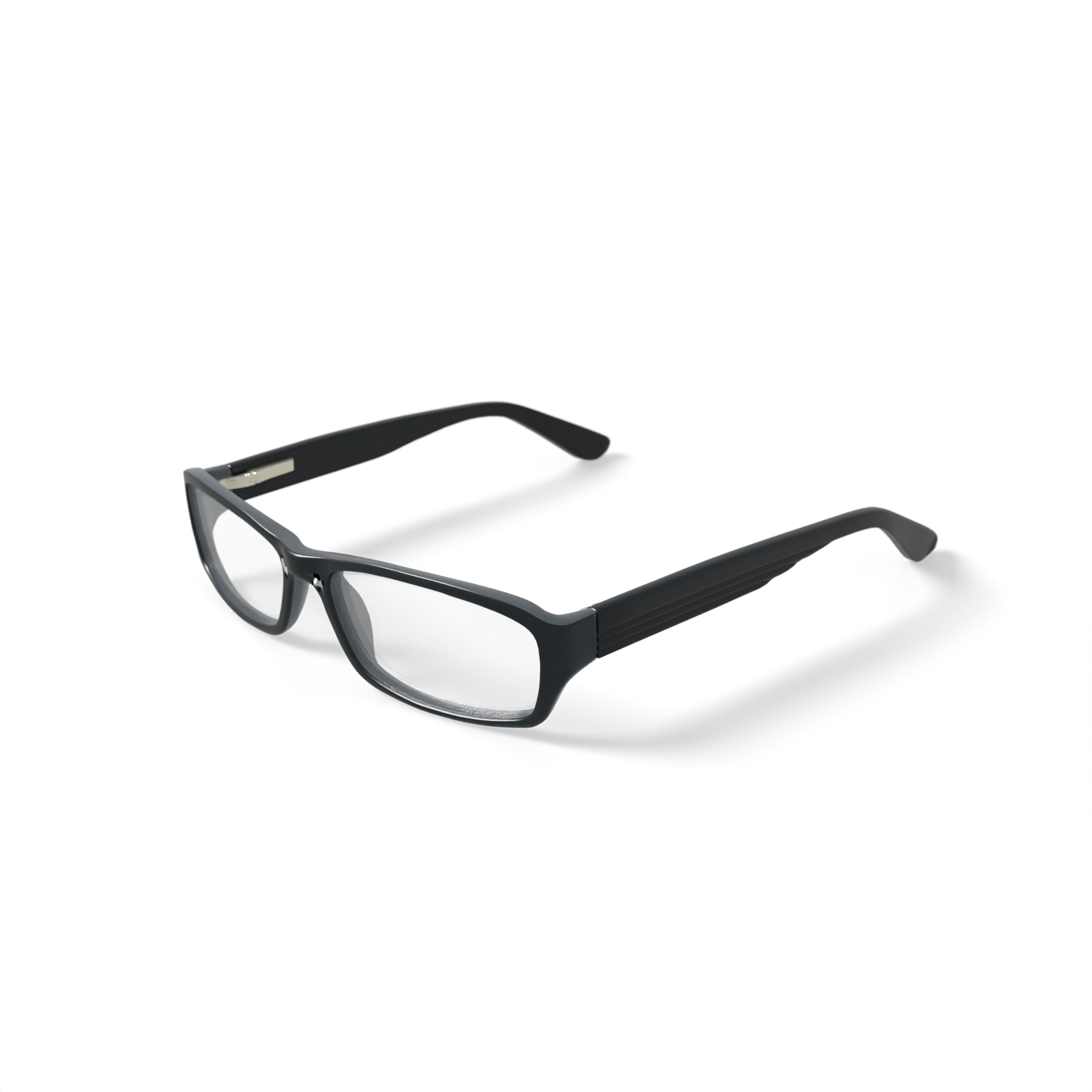 Contour Men's FM9193 Rectangular Prescription Eyeglasses with Case, Black