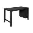 thumbnail image 4 of Home Design Africa Counter Height Table, Black, Rectangular top, Three shelves for storage, Sturdy legs, Modern style, Space-saving, Durable construction, Easy assembly, 4 of 6