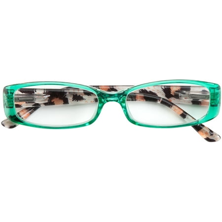 Tortoise Shell Mix - Tortoise Shell Reading Glasses - Green, Magnification 2.50X