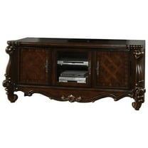 Pemberly Row Modern / Contemporary TV Console in Cherry Oak Finish