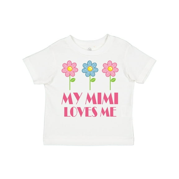Inktastic Mimi Loves Me daisies Girls Toddler T-Shirt
