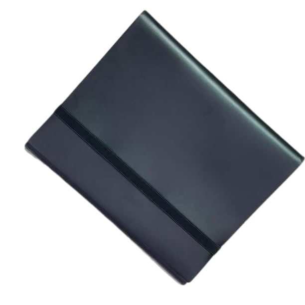 Carpeta de Álbum de 9 bolsillos perfecl para tarjetas comerciales color negro