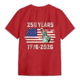 thumbnail image 6 of Leey-World 250 Years America Anniversary 250th Independence Day Freedom T-Shirt 250th Anniversary Usa Shirt(Red,3XL), 6 of 9