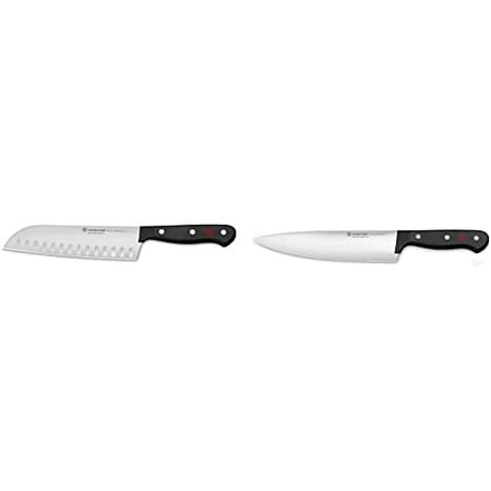 

WÜSTHOF Gourmet 7 Hollow Edge Santoku Knife & 8 Gourmet Chef s Knife