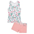 thumbnail image 1 of Traje de baño Unnice Tankini de dos piezas para niñas con pantalones cortos para niños de 10 a 11 años, 1 of 7