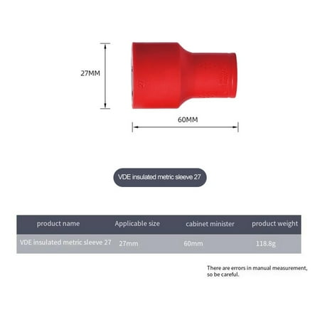 

Nut Insulated Socket Wrench 3/8 Ratchet Head Connector Hexagon 1000V