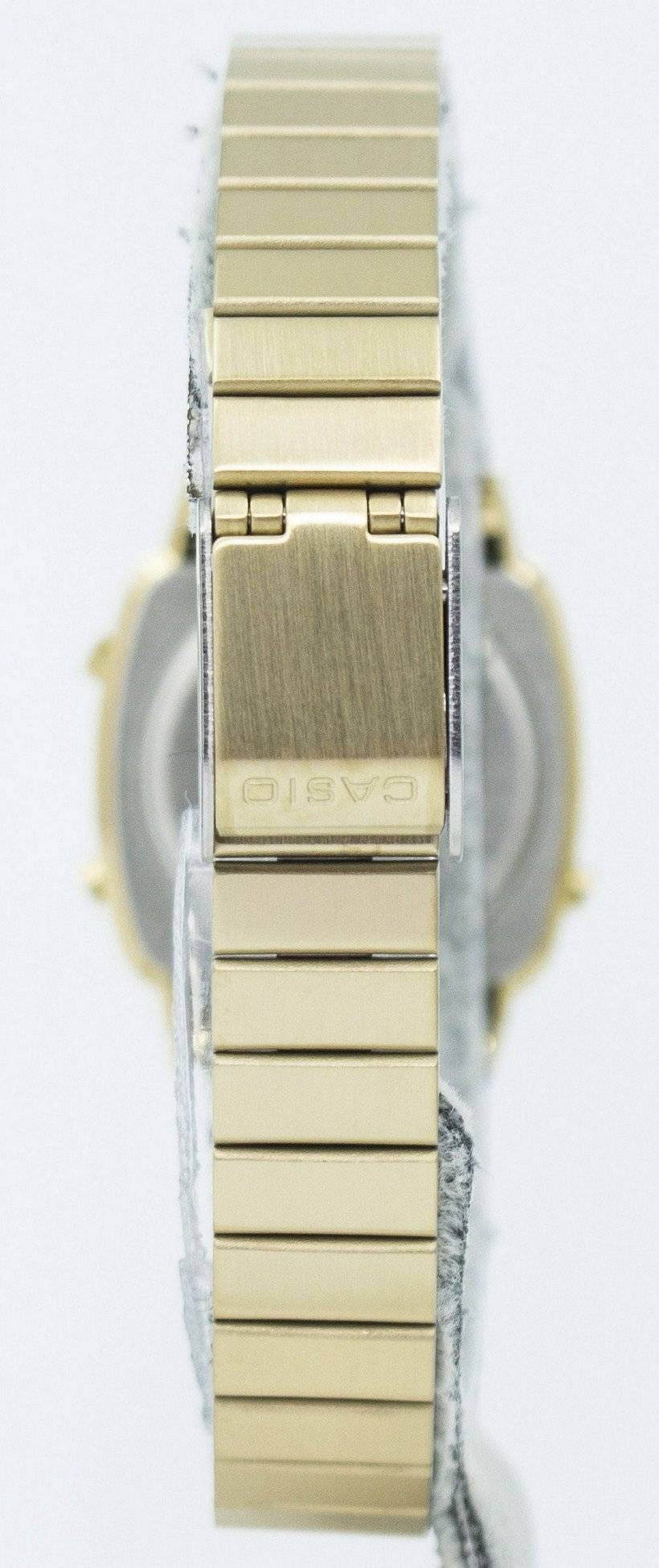 Casio Women's Stainless Steel Digital Wristwatch, White