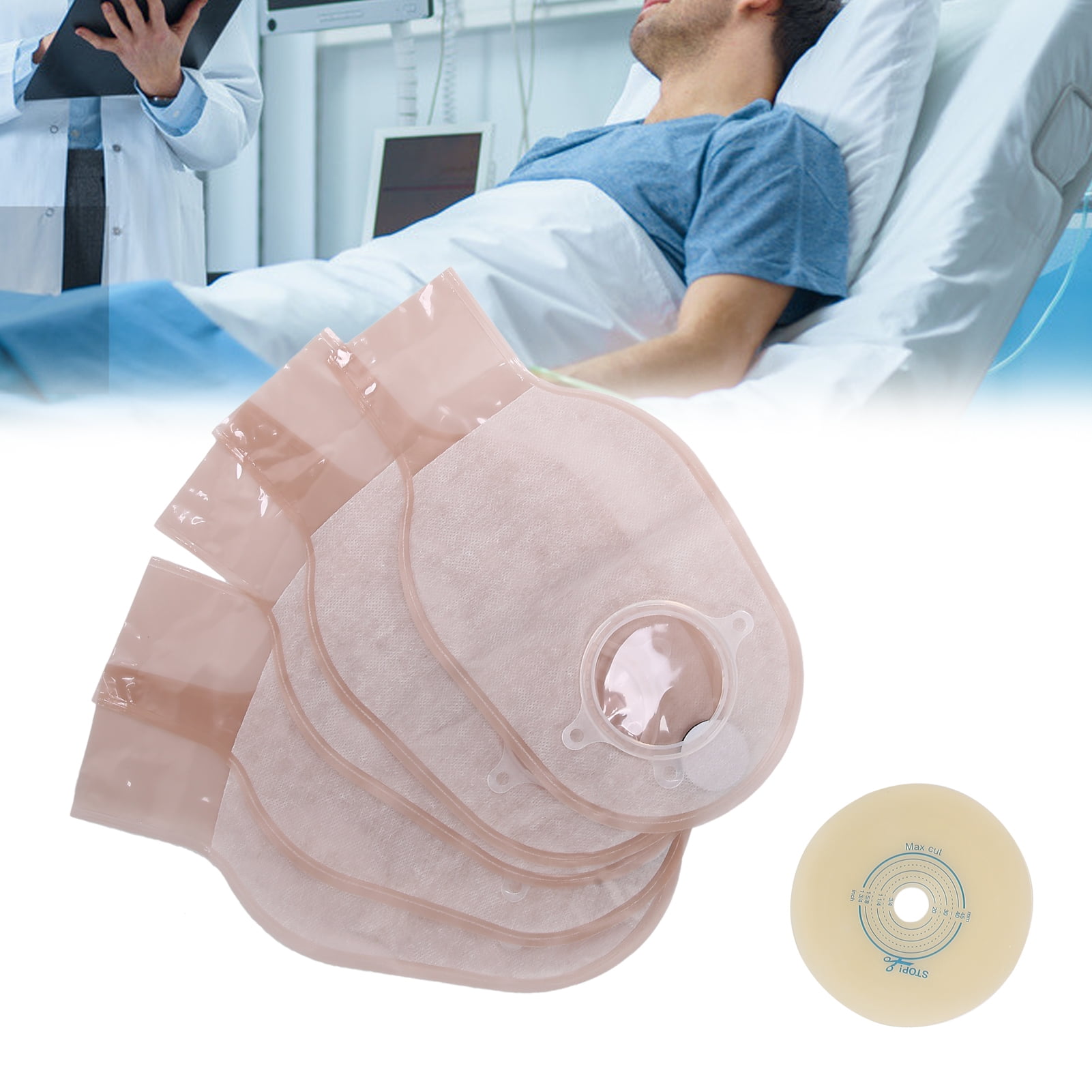 Buy ESTINK Ileostomy Stoma Care Bag,5pcs Colostomy Bags One‑Piece