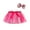 Hot Pink, variant on Girls Tutu Skirt Min𝗂 Ballet Dance Tulle Skirts Mesh Layered Birthday Par𝗍y Cheerleader Skirts with Headband Toddler Dance Outfits