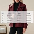 thumbnail image 3 of Enjoytime Jackets for Women Lapel Double Breasted Long Sleeve Cropped Coat Fashion Cozy Business Casual Fall Winter Outerwear, 3 of 6