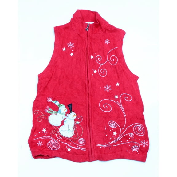 Vintage One of a kind Ugly Christmas Holiday Sweater Vest - Small