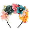 thumbnail image 2 of Hair Band For Party Simulation Flower Headband Wedding Accessory For Women Multi 22x22cm Easy To Fit 1Set, 2 of 5