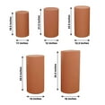 thumbnail image 3 of Efavormart Set Of 5 | Terracotta Spandex Cylinder Plinth Display Box Stand Covers, Stretchable Pedestal Pillar Prop Covers - 160 GSM, 3 of 10