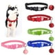 thumbnail image 3 of pequeño cachorro de mascota con hebilla de seguridad de collar de microfibra suave Negro jinwen Collar del perrito del gato del animal doméstico, 3 of 8