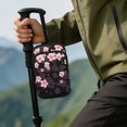thumbnail image 4 of COEQINE Forearm Crutch Accesories Walking Stick Bag Cherry Blossom Black Elbow Crutch Pouch, Cane Attachment, with Multiple Pockets, Phone Holder, for Adults Women Men, 4 of 7