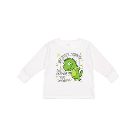 

Inktastic My Aunt Dinosaur Gift Toddler Boy or Toddler Girl Long Sleeve T-Shirt