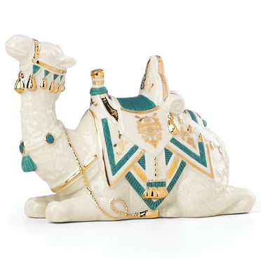 Lenox First Blessing Teal Camel Laying Down Porcelain Nativity Figurine 869930