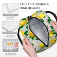 thumbnail image 5 of Haiem Lemon Seamless Pattern Oil Painting Effect Printed Lunch Bag Women, Lunch Box Lunch Bag for Women, Small Leakproof Cute Lunch Tote Large Capacity Reusable Insulated Cooler Lunch Container, 5 of 6
