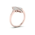 thumbnail image 2 of 1/4Ct TDW Diamond 10K Rose Gold Star Fashion Ring (I-J, I2), 2 of 5