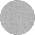 thumbnail image 1 of Ahgly Company Machine Washable Indoor Round Transitional Platinum Silver Gray Area Rugs, 4' Round, 1 of 7