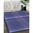 thumbnail image 2 of Ahgly Company Indoor Round Patterned DarkSlate Blue Purple Area Rugs, 7' Round, 2 of 6