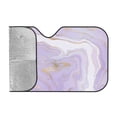 thumbnail image 2 of Kdxio Lavender Glitter Foil Stripes Print Windshield Sun Shade, Foldable Sun Blocker for Car,Truck,SUV Automotive Interior Sun Protection,Reflective Shade for Front Windshield(Small), 2 of 7