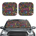 thumbnail image 2 of Gukieu Berry Fruits Print Car Windshield Sun Visor, Foldable Anti-UV Car Sun Visor Suitable for Vans, Trucks Car Accessories-Medium, 2 of 6