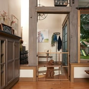 Evenflo Position & Lock Tall & Wide Pressure Mounted Baby Gate, Locking Latch, For Use with Infants, Toddlers & Pets, 31" - 50", Farmhouse Collection