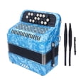 thumbnail image 2 of Accordéon Professionnel 22 Touches 8 Basses Bouton Confortable Portable Idéal pour Accordéonistes Professionnels Convient aux Performances et aux Examens Accordéon en Bois ABS Métal, 2 of 7