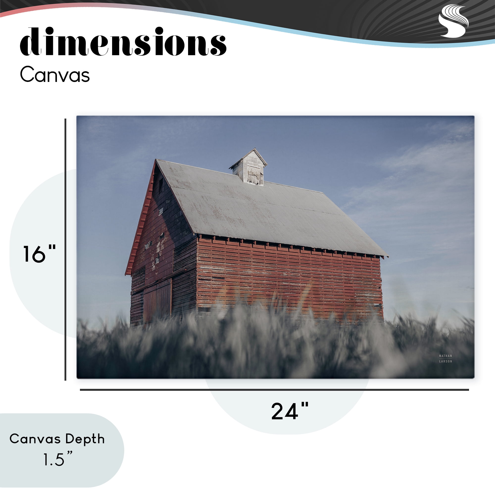 Stupell Industries End Of The Field Cottage Canvas Wall Art, design by Nathan Larson