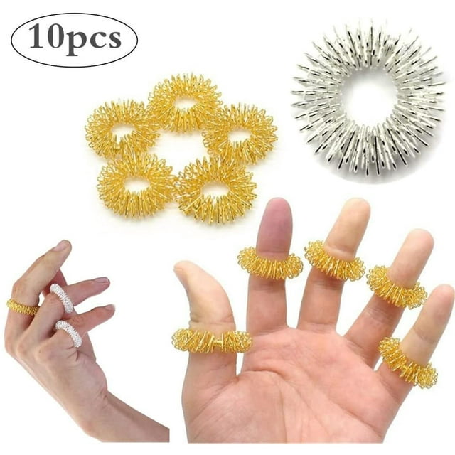 Finger Massage Rings Acupressure Massage Rings Spiky Finger Ring for Kids Adults Pain Therapy