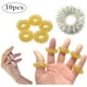 thumbnail image 5 of Anillo de masaje, 10 piezas Anillos de acupresión Anillo de masaje de dedo de medicina china (5 plateados + 5 dorados) Adepaton Cuchillos, 5 of 7