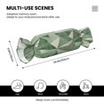 thumbnail image 2 of Candy Pillow With Pillow Core 24.6×9.8in Durable Cord Opening And Closing Design Waterproof And Easy To Install Palegreen Geometric Lines_4, 2 of 8