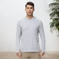 thumbnail image 2 of Men's UPF 50+ Swim Shirts, Long Sleeve Sun UV Protection Water Rash Guard, Lightweight Cool Dry Fishing T-Shirt, 2 of 9