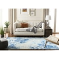 thumbnail image 3 of Safavieh Dip Dye Aylmer Distressed Area Rug, Blue/Ivory, 5' x 8', 3 of 11