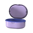 thumbnail image 2 of Estuche para dentaduras postizas, oporte para canasta de colador para retenedores artificiales Viaje , púrpura E Púrpura Colco Caso de dentadura, 2 of 7